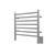 21.25" Stainless Steel Small Brushed 7 Bar Towel Warmer - IMAGE 1