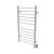 43" Stainless Steel Large Hardwired Curved Brushed 12 Bar Towel Warmer - IMAGE 1