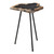20" Brown and Black Contemporary Accent Table - IMAGE 1