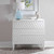 36" Colby White Geometric Carved Drawer Chest - IMAGE 1