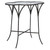 24" Black and Clear Contemporary Glass Accent Table - IMAGE 1