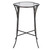 24" Black and Clear Contemporary Glass Accent Table - IMAGE 2