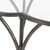 24" Black and Clear Contemporary Glass Accent Table - IMAGE 4