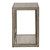 24” Antiqued Gold Side Table with Mirrored Accents - IMAGE 1