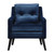 34.75” O'Brien Blue Velvet Armchair - IMAGE 1