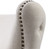 35" Cream Button Tufted Accent Chair with Nailhead Trim and Dowel Legs - IMAGE 4