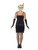 44" Black and White 1920's Style Flapper Women Adult Halloween Costume - Medium - IMAGE 3