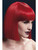 26" Red Fever Lola Blunt Cut with Fringe Women Adult Halloween Wig Costume Accessory - One Size - IMAGE 1