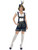 41" Navy Blue and White Traditional Bavarian Women Adult Halloween Costume - Medium - IMAGE 2