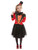 40" Red and Black Deluxe Ringmaster Girl Child Halloween Costume with Jacket and Headband - Small - IMAGE 1