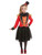40" Red and Black Deluxe Ringmaster Girl Child Halloween Costume with Jacket and Headband - Small - IMAGE 2