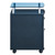 24" Blue and Clear Durable Rectangular Rolling File Cabinet - IMAGE 6