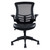 3' Solid Black Stylish Mid-Back Mesh Office Chair with Adjustable Arms - IMAGE 2