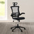 3.75' Black Modern High-Back Mesh Executive Office Chair with Headrest and Flip-Up Arms - IMAGE 5