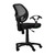 33.5" Black and Gray Contemporary Midback Mesh Task Office Chair - IMAGE 4