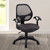 33.5" Black and Gray Contemporary Midback Mesh Task Office Chair - IMAGE 5