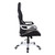 4' Gray, Black, and White Ergonomic Upholstered Racing Style Home and Office Chair - IMAGE 4