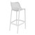 41.25" White Solid Outdoor Patio Bar Stool - IMAGE 2