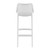 41.25" White Solid Outdoor Patio Bar Stool - IMAGE 5