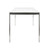 47" Clear Glass with Brushed Stainless Steel Legs Contemporary Fuji Dining Table - IMAGE 2