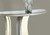 36" Silver Contemporary Geometric Inspired Mirrored Console Accent Table - IMAGE 2