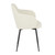 32.75" Cream Noise Fabric Seat with Black Metal Frame Chair - IMAGE 4