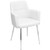 Set of 2 White Leather Andrew Contemporary Dining/Accent Chair 33” - IMAGE 2