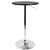 41” Black and Chrome Adjustable Bar Table - IMAGE 1