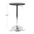 41” Black and Chrome Adjustable Bar Table - IMAGE 4