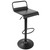 Set of 2 Black Finish Adjustable Industrial Style Swivel Metal Barstools 37.5" - IMAGE 2