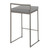 Set of 2 Industrial Counter Stools in Grey Faux Leather and Antique Finish 31" - IMAGE 4