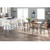 Set of 2 White Leather and Black Upholstered Margarite Counter Stool, 37” - IMAGE 5