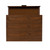 27" Brown One Drawer Nightstand with Bronze Pulls - IMAGE 4