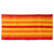 59" Orange and Yellow Striped Rectangular Beach Towel - IMAGE 1