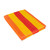 59" Orange and Yellow Striped Rectangular Beach Towel - IMAGE 3