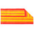 59" Orange and Yellow Striped Rectangular Beach Towel - IMAGE 4