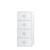 54" White Multi-Purpose Bookcase Cabinet with Doors - IMAGE 1