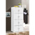 54" White Multi-Purpose Bookcase Cabinet with Doors - IMAGE 2