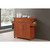 43.5" Cherry Red Solid Kitchen Island with Spice Rack - IMAGE 2