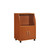 33" Cherry Red Solid Microwave Kitchen Cart - IMAGE 1