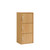 35.5" Beech Beige Multi-Purpose Bookcase with Shelves and Doors - IMAGE 1
