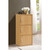 35.5" Beech Beige Multi-Purpose Bookcase with Shelves and Doors - IMAGE 3