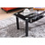 35.25" Black and Clear Tempered Glass Coffee Table - IMAGE 3