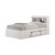 85.5" White Captain Bed with 3 Drawers and Headboard - Twin Size - IMAGE 1