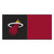 20pc Black and Red NBA Miami Heat Team Carpet Tile Set 18" x 18" - IMAGE 1