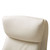 47.64" Cream White Mid-Century Modern Bonded Leather Gaslift Adjustable Swivel Office Chair - IMAGE 4