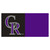 20pc Purple and Black MLB Colorado Rockies Team Carpet Tile Set 18" x 18" - IMAGE 1