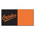 20pc Orange and Black MLB Baltimore Orioles Team Carpet Tile Set 18" x 18" - IMAGE 1