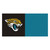 20pc Teal Blue and Black NFL Jacksonville Jaguars Team Carpet Tile Set 18" x 18" - IMAGE 1