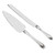 Set of 2 Two-Toned Crystal Cake Knife and Server Set - IMAGE 1